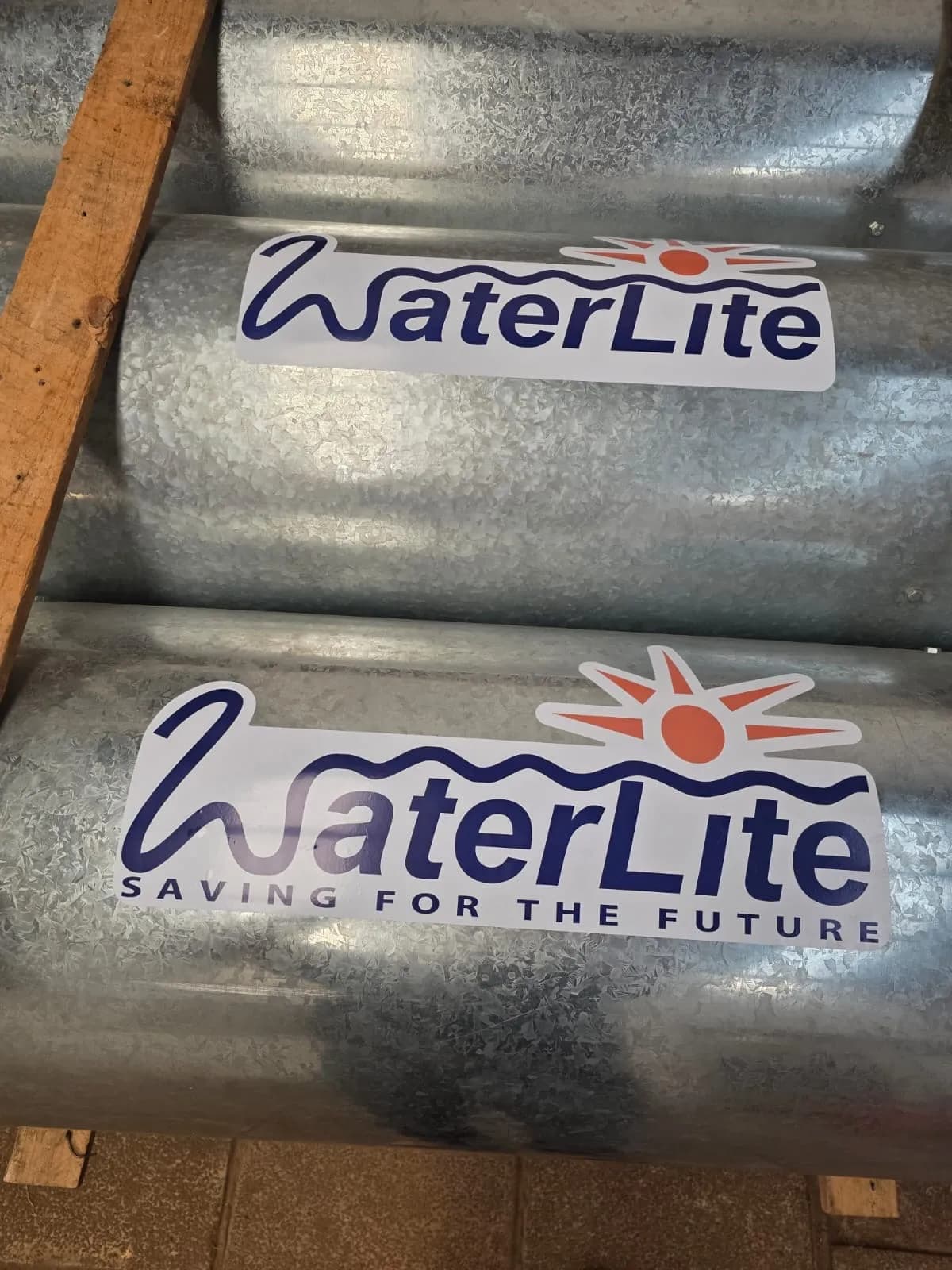 WaterLite logo stickers
